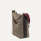 The Bucket Bag in Cacao Herringbone shown in a diagonal view.