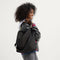 hover | The Bucket Bag in Night Song shown on model. 