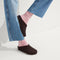 hover | Model wearing The Casual Clog in Chestnut.