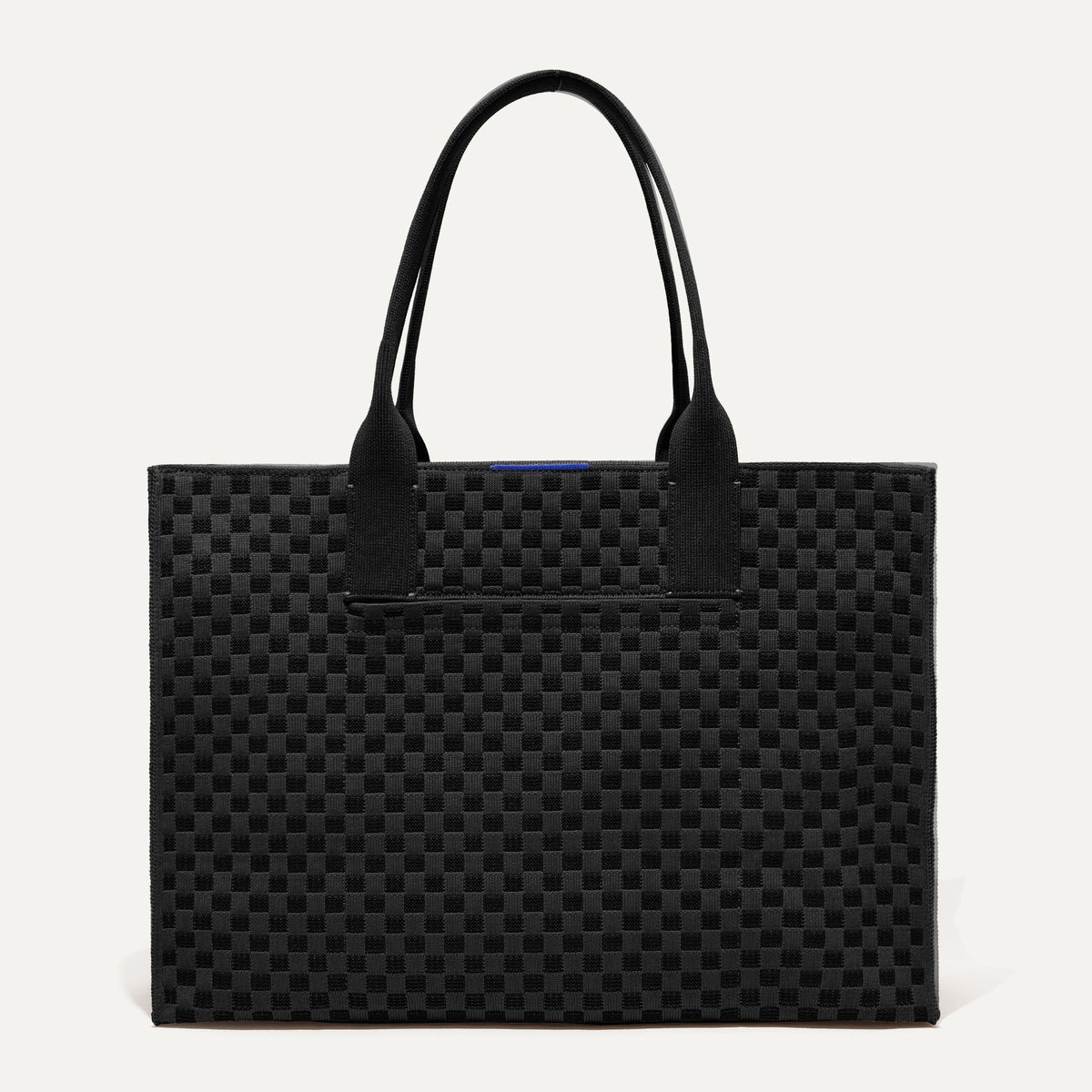 PDP |The Classic Tote in Black Sand, shown from the front. 