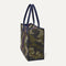 The Classic Tote in Spruce Camo, shown from the side.