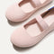 Close up of the toe and vamp of The Kids Mary Jane in Ballerina.