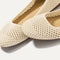 Close up of The Max Square in Off White Mesh, shown in diagonal view.