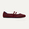 side | The Double Buckle Mary Jane in Cabernet shown from the side.