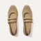 The Double Buckle Mary Jane in Dune Mesh shown from the top.