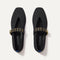 The Max Buckle Mary Jane in Black shown from the top.
