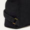 Closer look at the side straps of The Cinch Back Pack in Black.