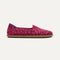 side | The Cruiser Loafer in Fuchsia Bloom shown from the side.