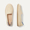 The Cruiser Loafer in White Raffia-Knit shown from the top. 