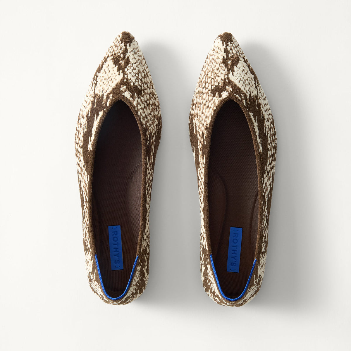 PDP | The Point III in ReVelvet Brown Python shown from the top.