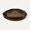 The Daily Crossbody in Revelvet™ Cinnamon shown from the top down, with zipper open and interior exposed.