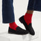 hover | Model wearing The Penny Loafer in Black.
