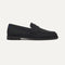 side | The Penny Loafer in Black shown from the side.