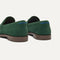 Close up of the heel of The Penny Loafer in ReVelvet Woodland. 