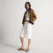 model | Alternate view of a model wearing The Casual Clog in ReVelvet Portobello.