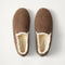 The Teddy Men's Slipper in Cocoa Spice shown from the top. 