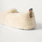 Close up of the heel of The Teddy Kids Slipper in Oat Milk.