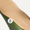 Close up of the Arch Effect Insole on The Daily Flat in Ecru. 