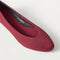 macro | Close up of the toe and vamp on The Almond Ballet in Redwood.