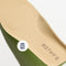 Close up of the Arch Effect Insole on The Men's Driver in Brown Camo. 