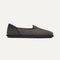 side | The Cruiser Loafer in ReVelvet Jet Herringbone shown from the side.