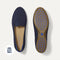 pdp | The Daily Loafer in Navy shown from the top with one shoe showing the outsole. 
