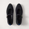 PDP | The Almond Mary Jane in ReVelvet Black shown from the top.