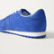 Close up of the heel of The Ivy Sneaker in ReVelvet Cobalt.