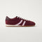 side | The Ivy Sneaker in ReVelvet Syrah shown from the side.