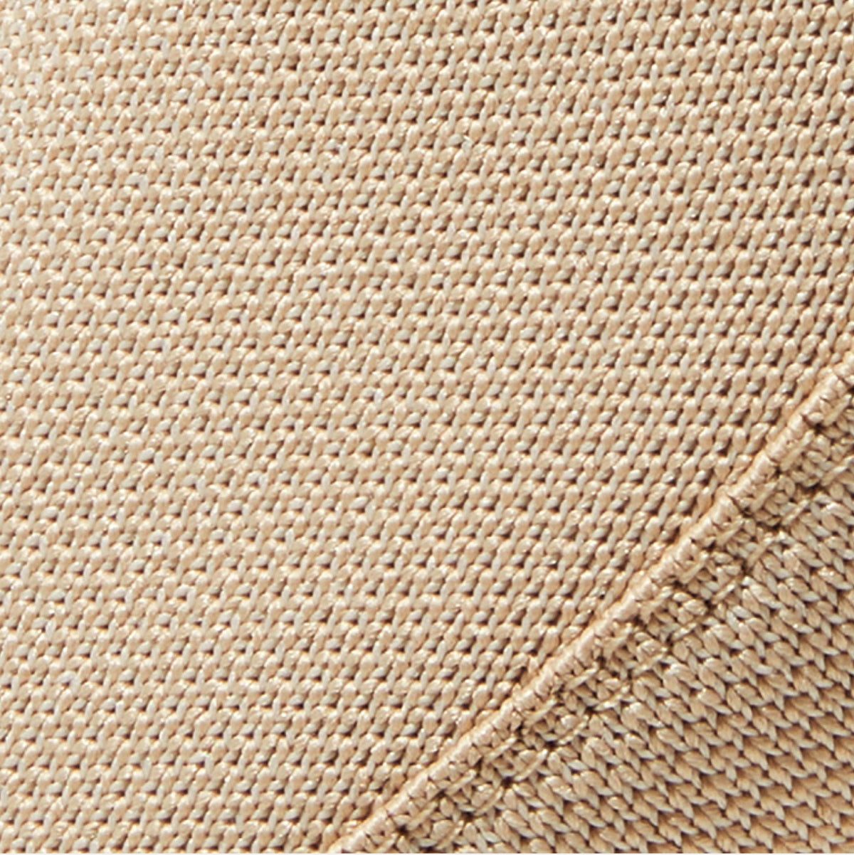 A swatch of light brown rPET knit.